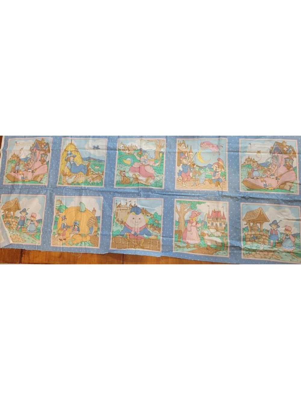 Mother Goose Nursery Rhyme Printed Panel Squares VIP Cranston 42" x 18"
